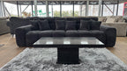 Lunar Sofa Black 4 Seater