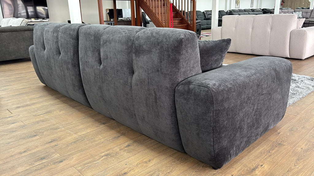 Lunar Sofa Black 4 Seater