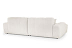 Lunar Sofa Beige Left Hand Facing Corner - Sofa Sloth