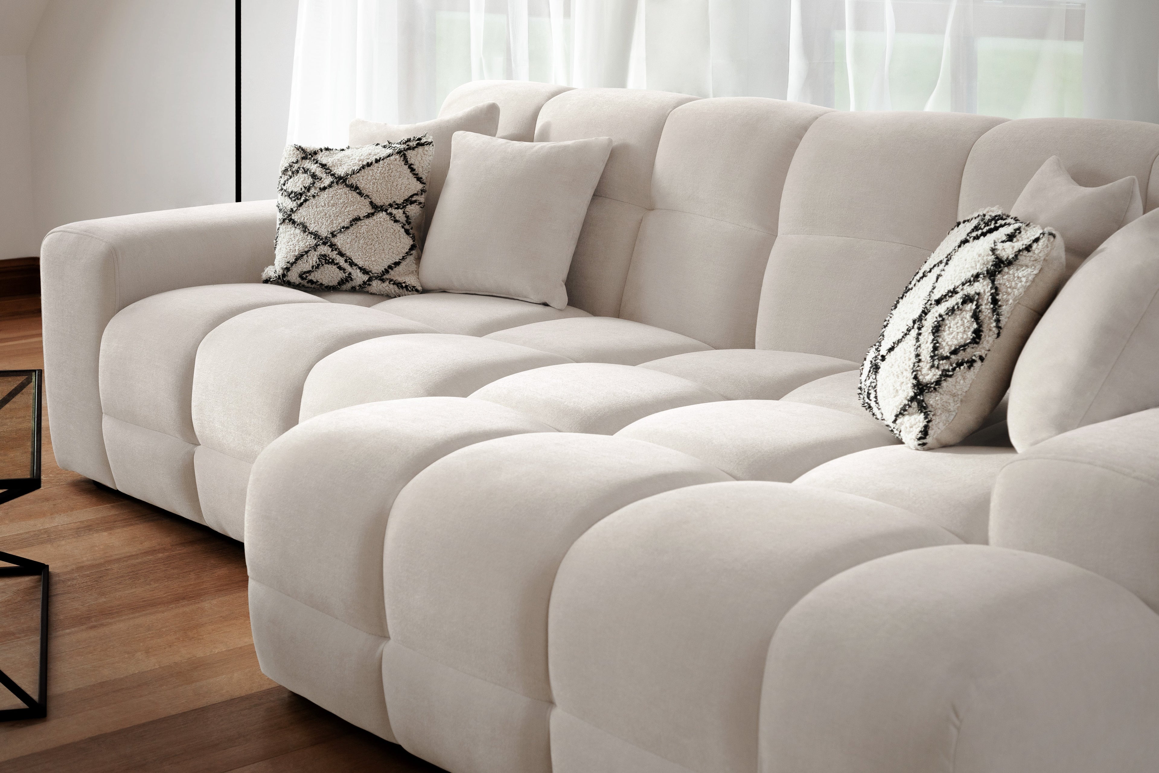 Lunar Sofa Beige Right Hand Facing Corner