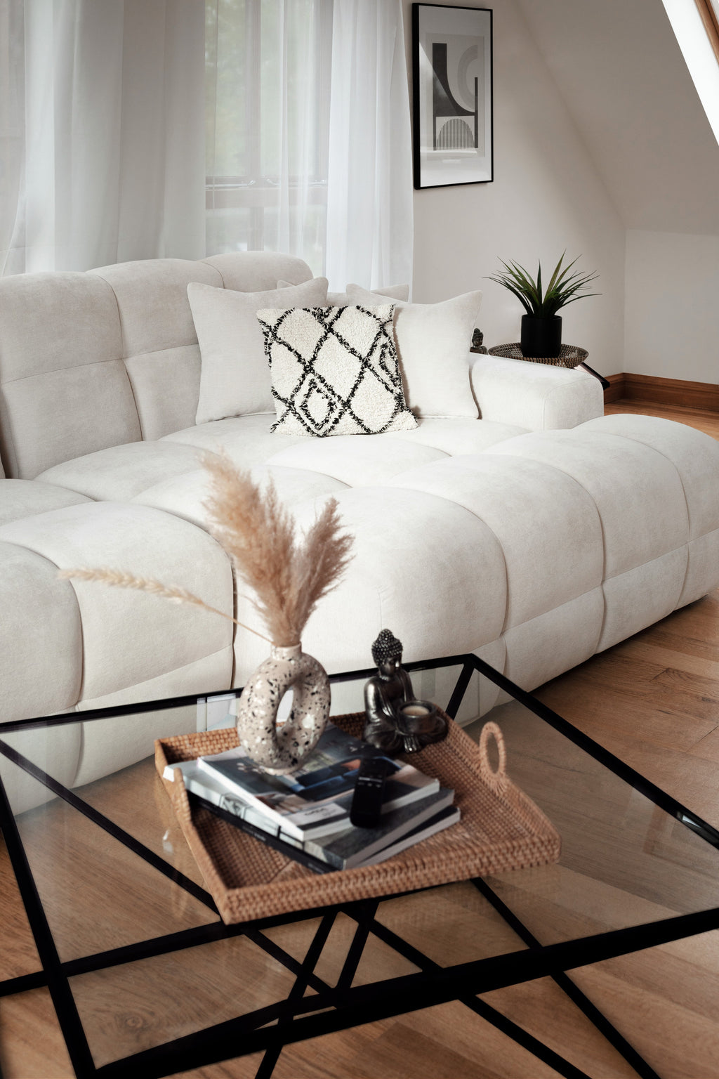 Lunar Sofa Beige Right Hand Facing Corner