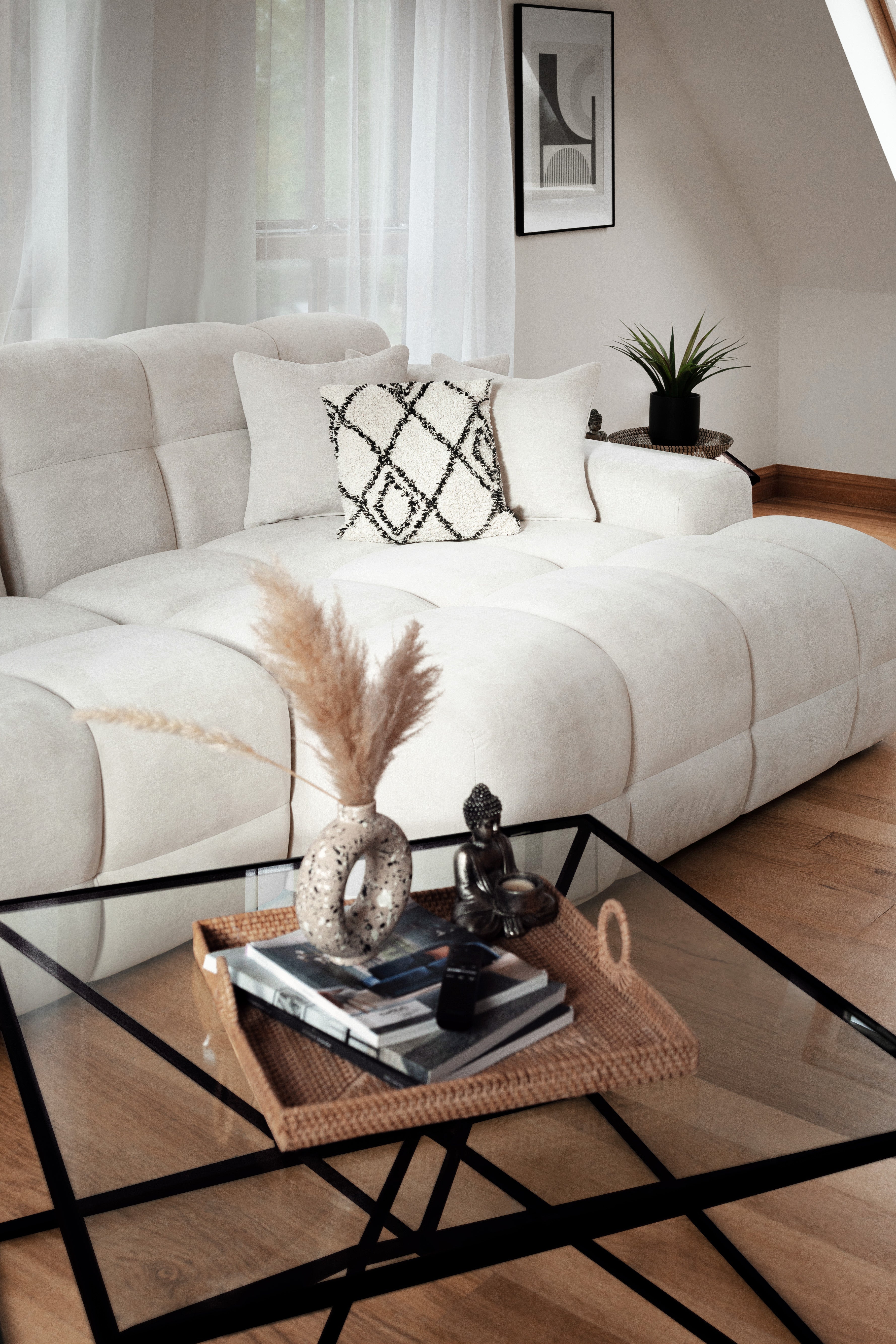 Lunar Sofa Beige Right Hand Facing Corner