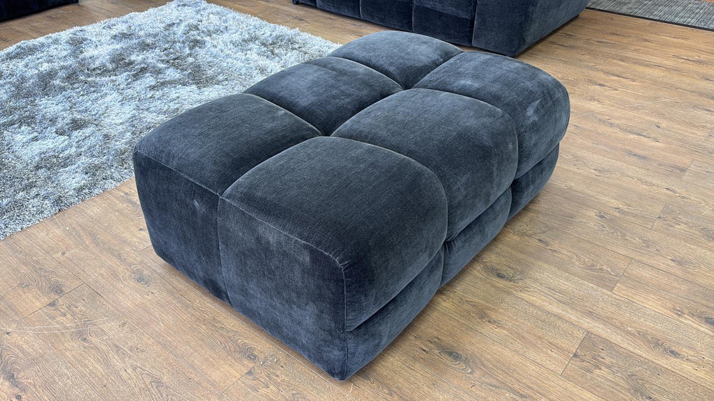 Lunar Sofa Black Footstool