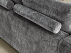 Lunar Sofa Charcoal Armchair - Sofa Sloth