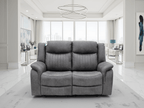 Mellow Electric Recliner Sofa Grey 2 Seater - Sofa Sloth