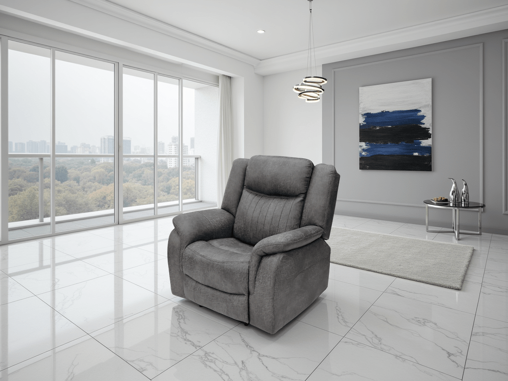 Mellow Electric Recliner Sofa Grey Armchair - Sofa Sloth