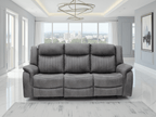 Mellow Electric Recliner Sofa Grey 3 Seater - Sofa Sloth