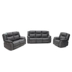 Mellow Electric Recliner Sofa Grey 3+2+1 Set - Sofa Sloth