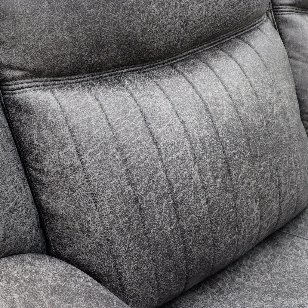 Mellow Electric Recliner Sofa Grey 3 Seater - Sofa Sloth