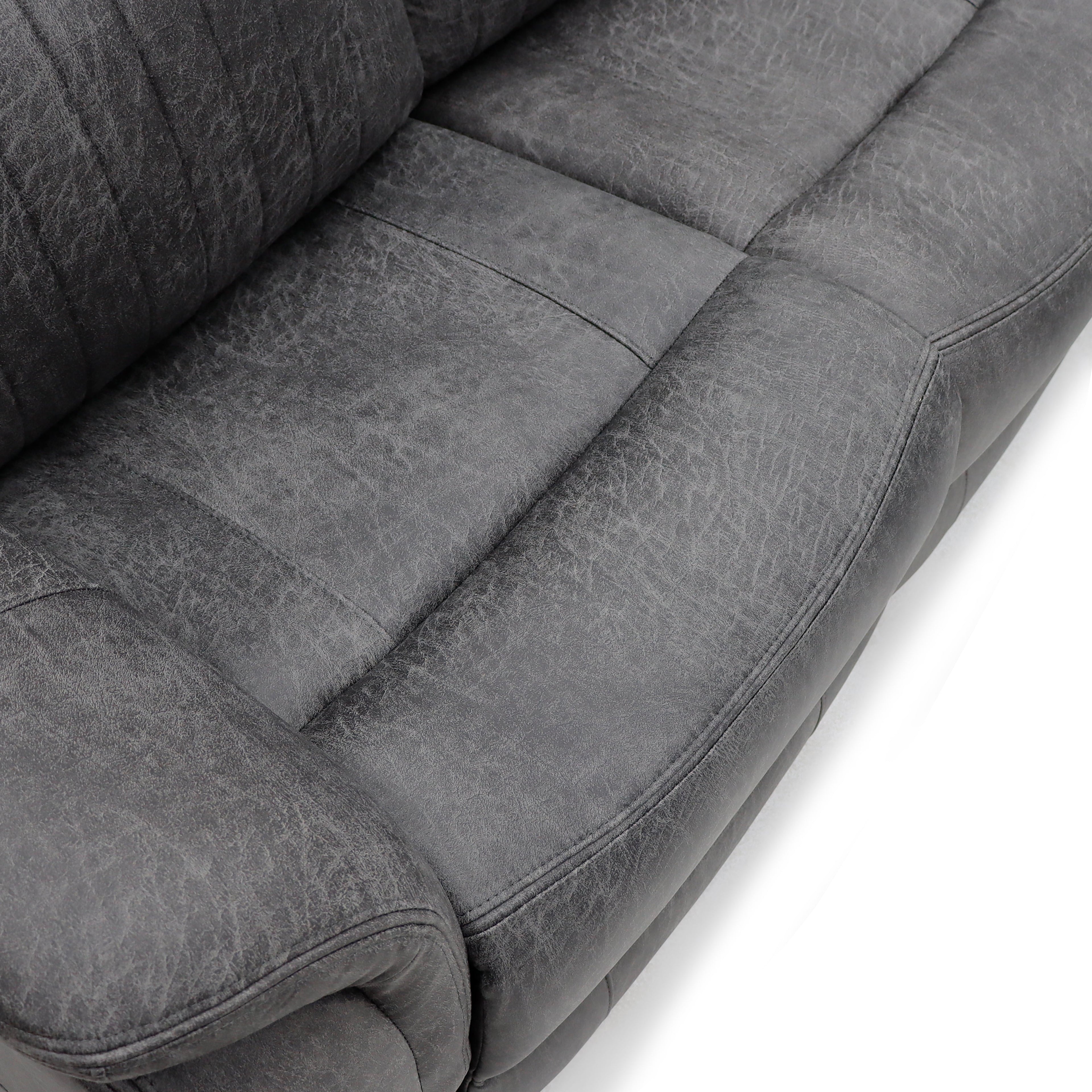 Mellow Electric Recliner Sofa Grey 3 Seater - Sofa Sloth