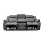 Mellow Electric Recliner Sofa Grey 3 Seater - Sofa Sloth