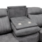 Mellow Electric Recliner Sofa Grey 3 Seater - Sofa Sloth