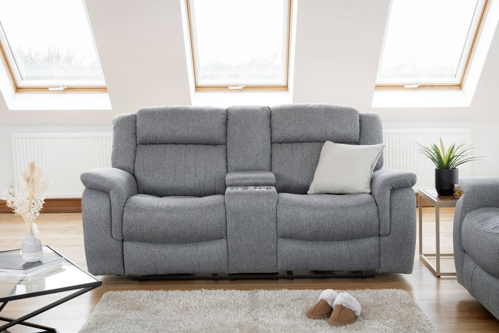 Monte Electric Recliner Sofa Grey 2 Seater