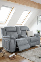 Monte Electric Recliner Sofa Grey 2 Seater