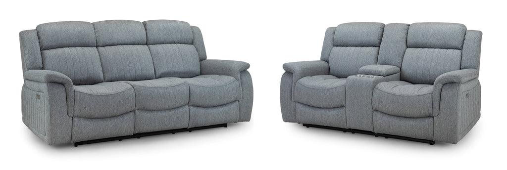Monte Electric Recliner Sofa Grey 3+2 Set - Sofa Sloth