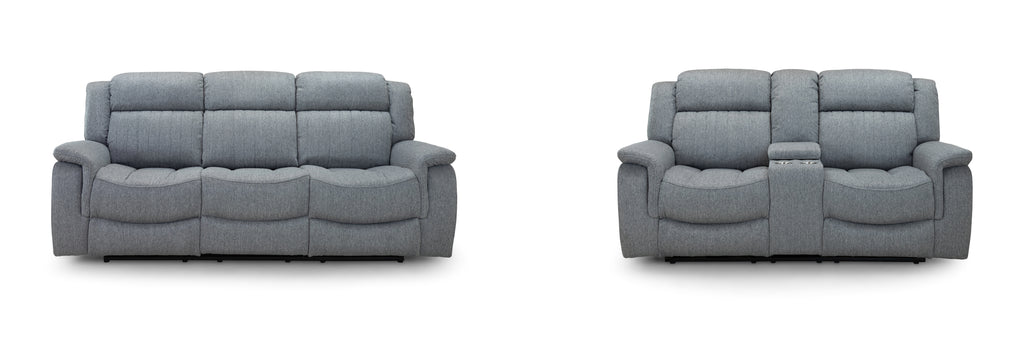 Monte Electric Recliner Sofa Grey 3+2 Set - Sofa Sloth
