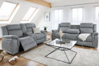 Monte Electric Recliner Sofa Grey 3+2 Set - Sofa Sloth