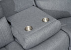Monte Electric Recliner Sofa Grey 3 Seater