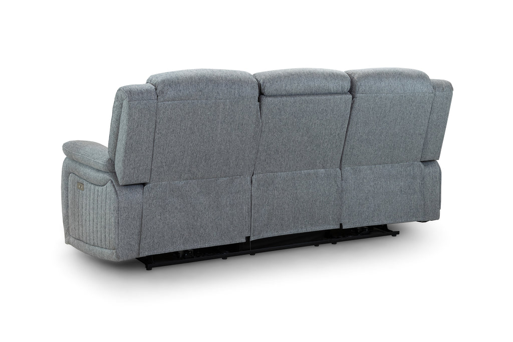 Monte Electric Recliner Sofa Grey 3 Seater