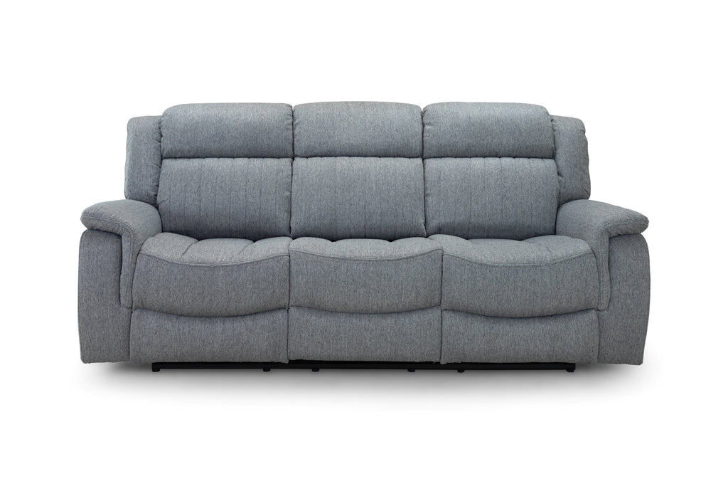 Monte Electric Recliner Sofa Grey 3 Seater
