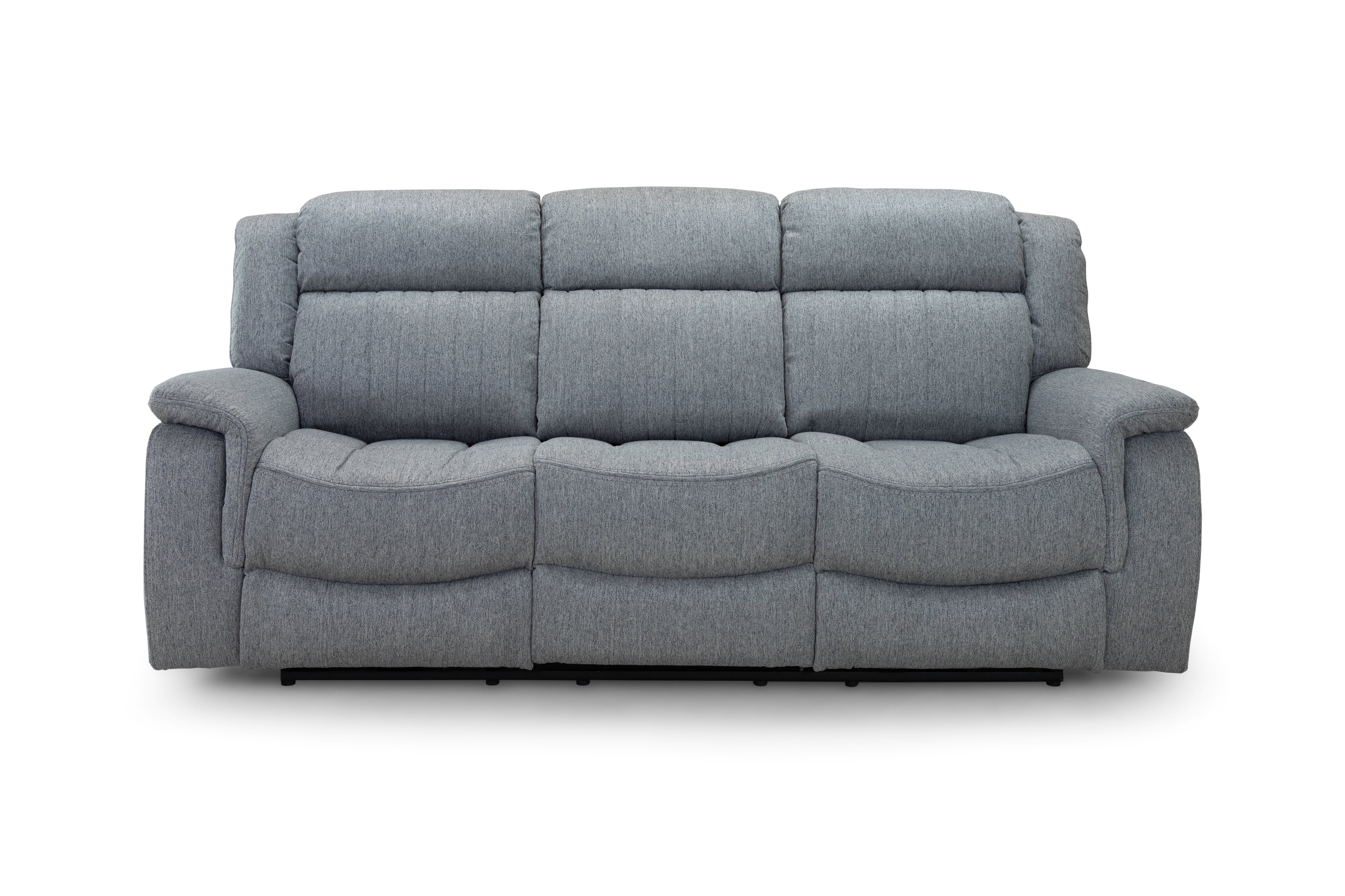 Monte Electric Recliner Sofa Grey 3 Seater