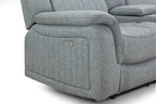 Monte Electric Recliner Sofa Grey 3 Seater