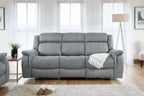 Monte Electric Recliner Sofa Grey 3 Seater