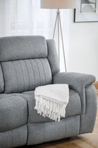 Monte Electric Recliner Sofa Grey 3 Seater