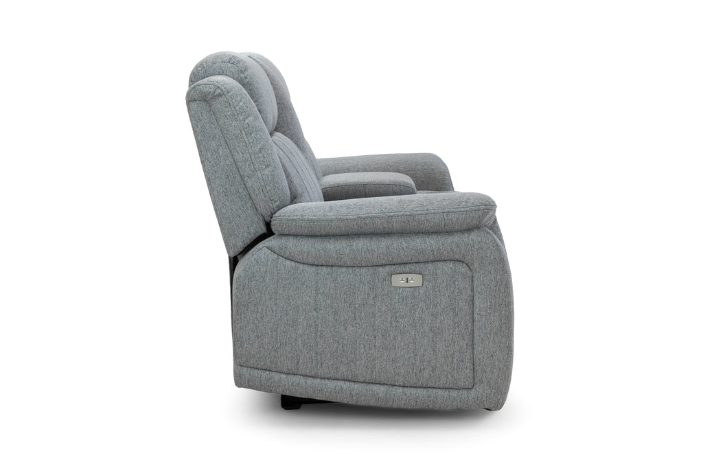 Monte Electric Recliner Sofa Grey 3 Seater