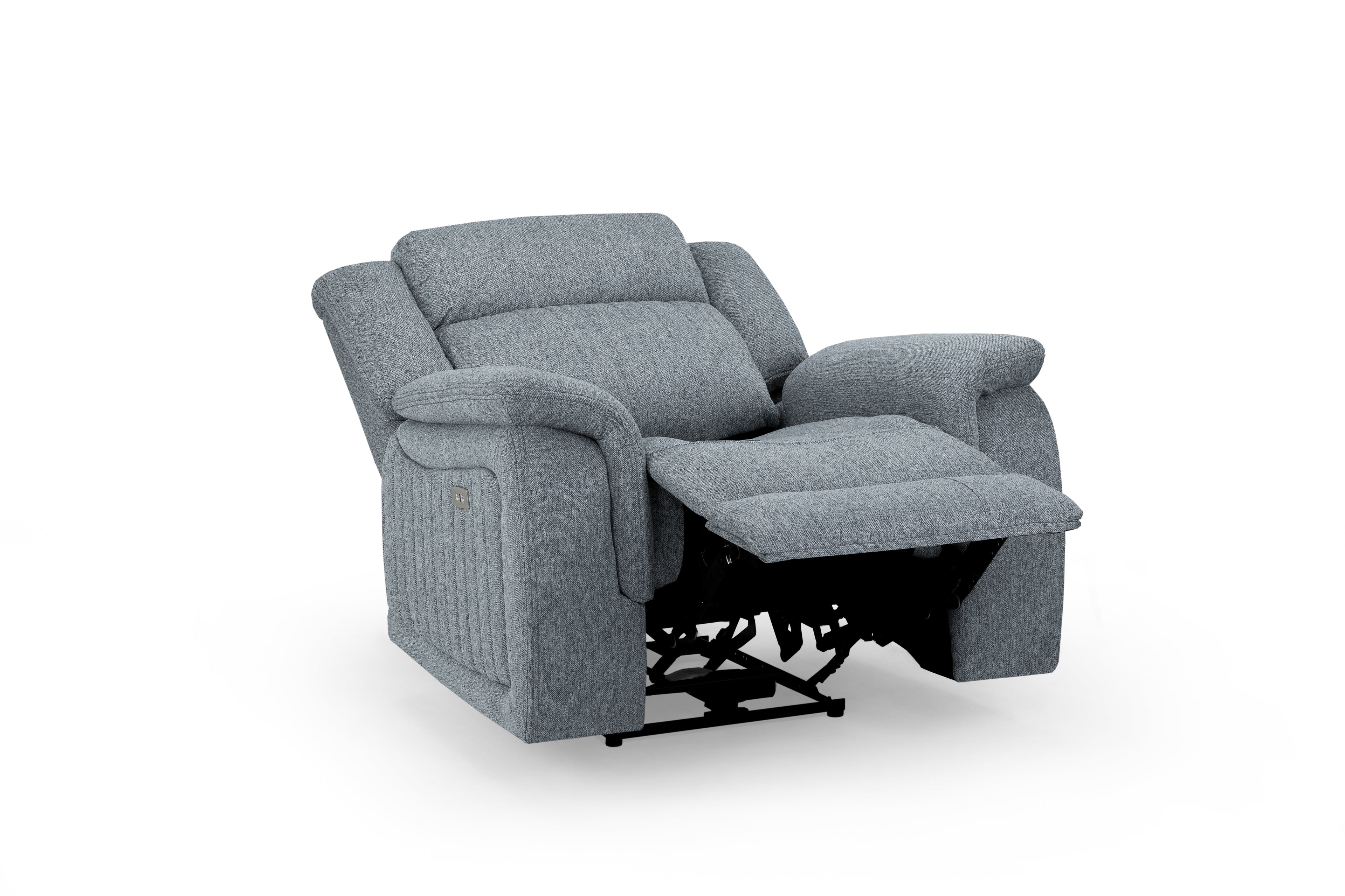 Monte Electric Recliner Sofa Grey Armchair