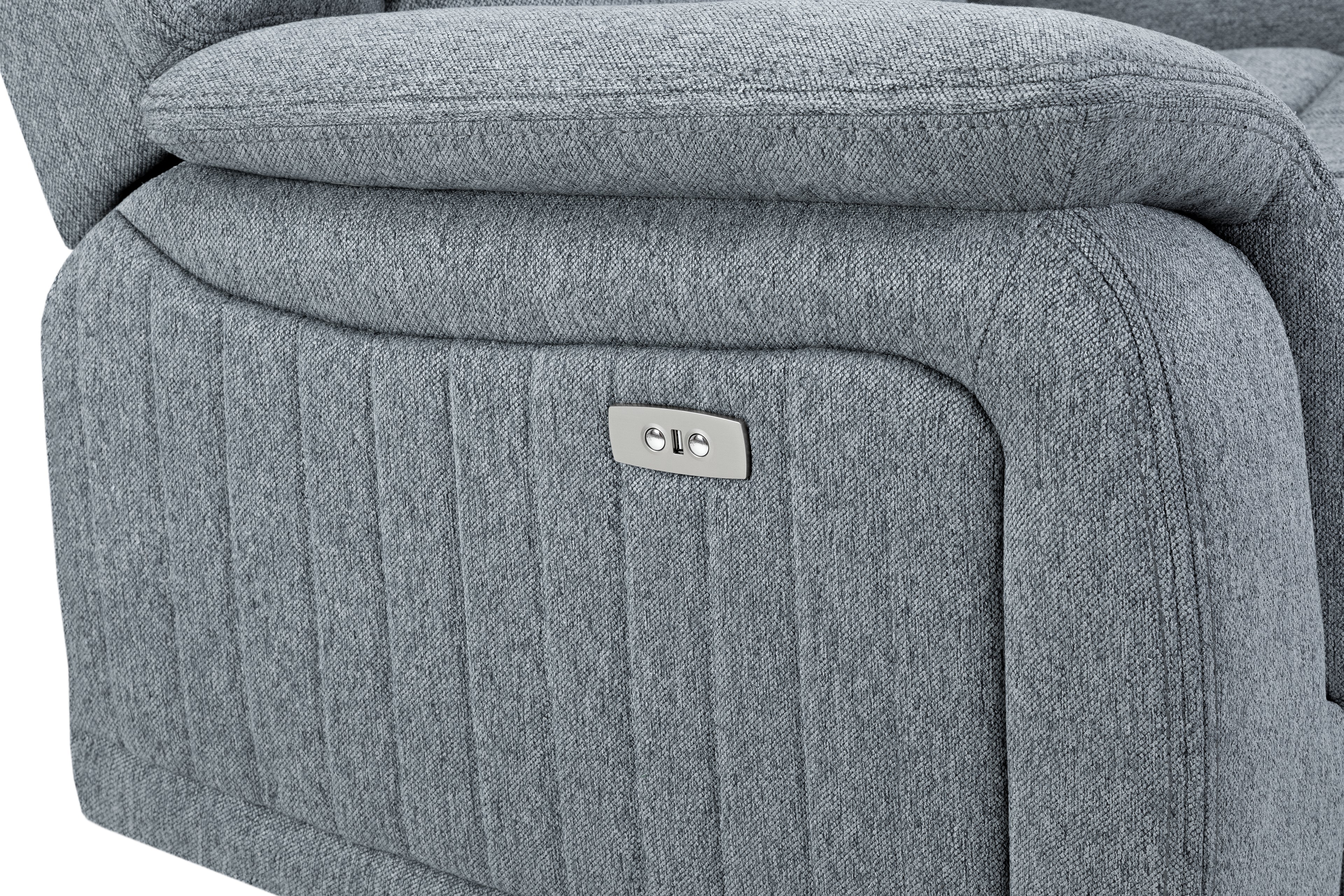 Monte Electric Recliner Sofa Grey Armchair