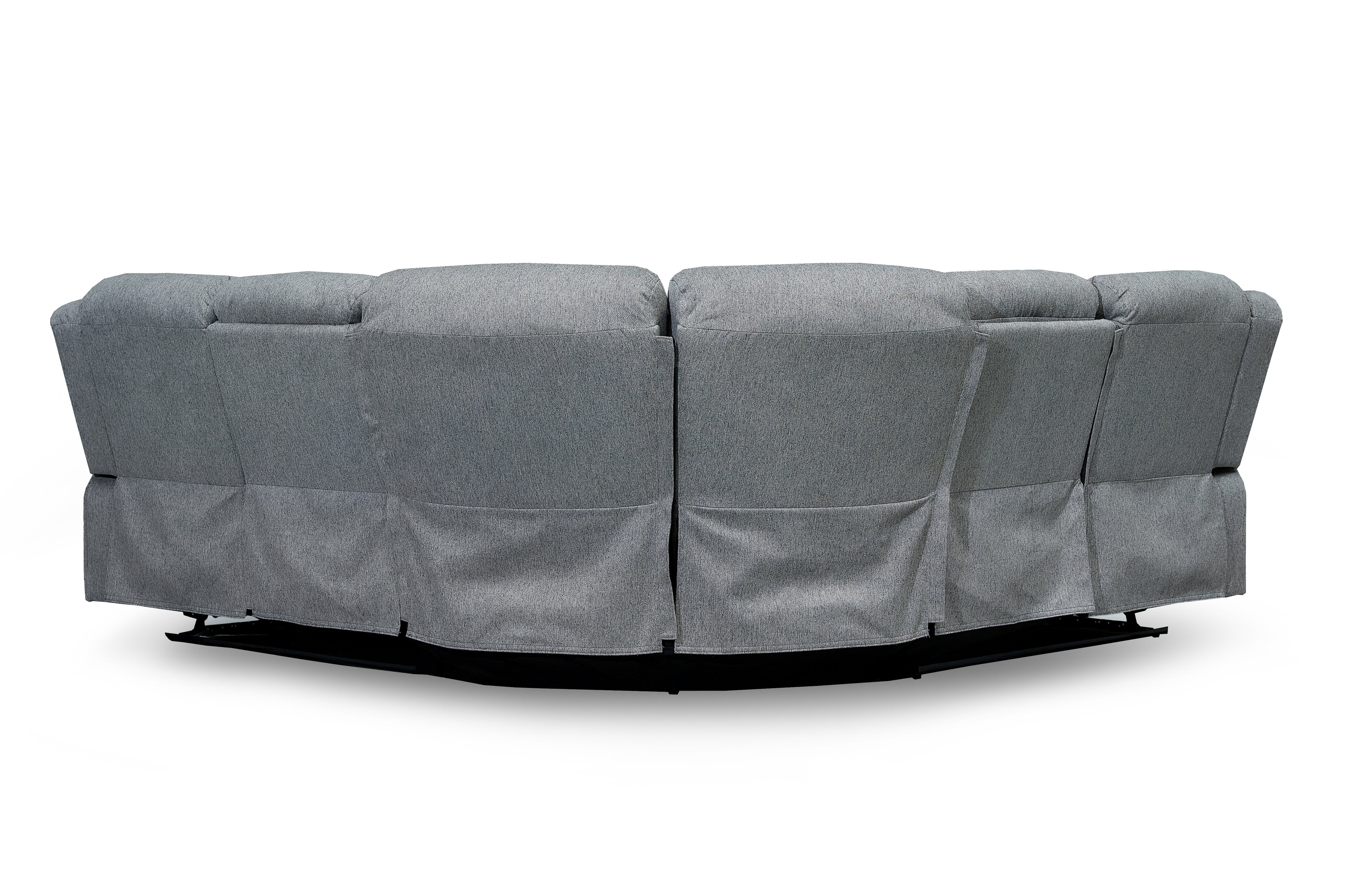 Monte Electric Recliner Sofa Grey Large Corner