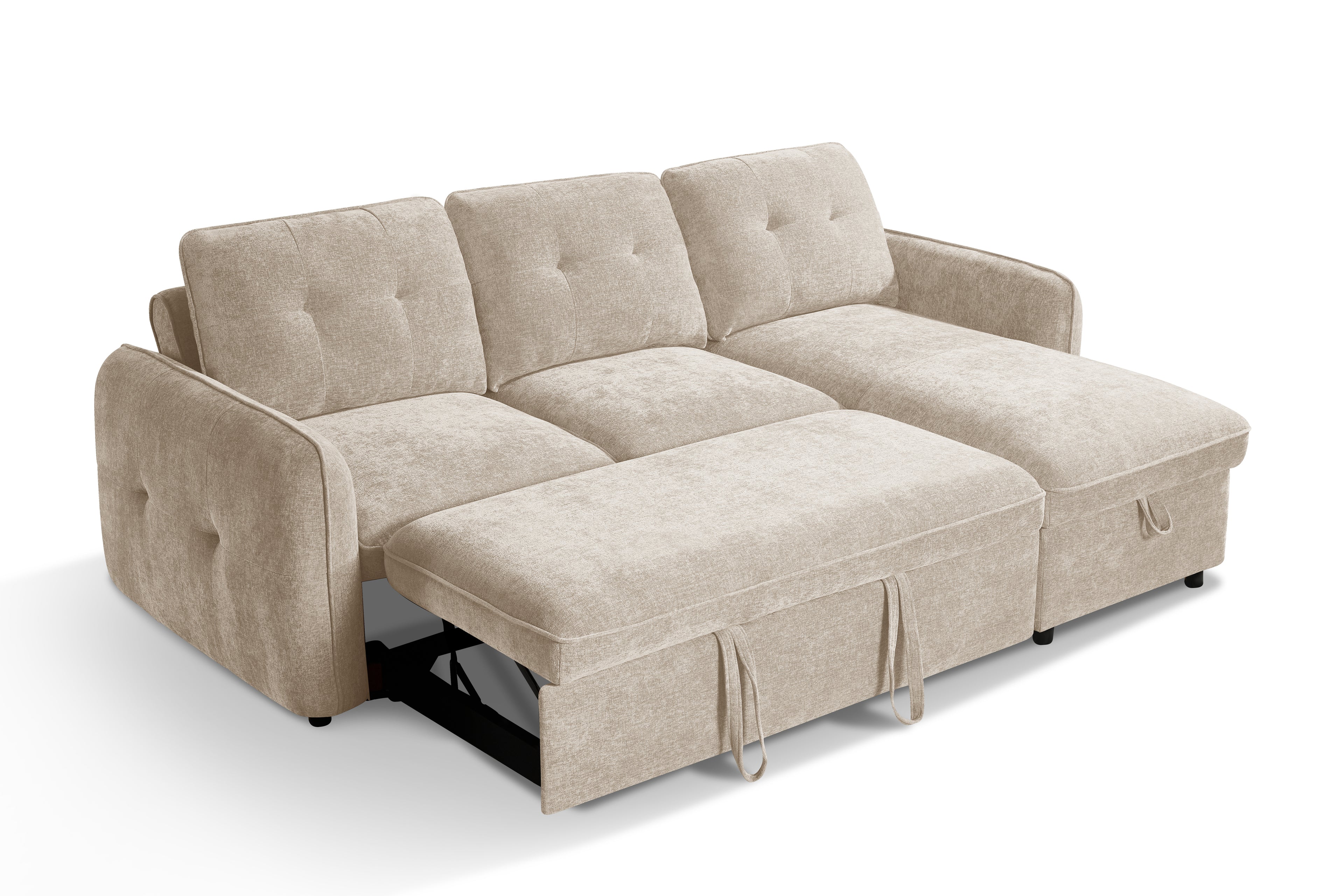 Pace Sofabed Beige Universal Corner - Sofa Sloth