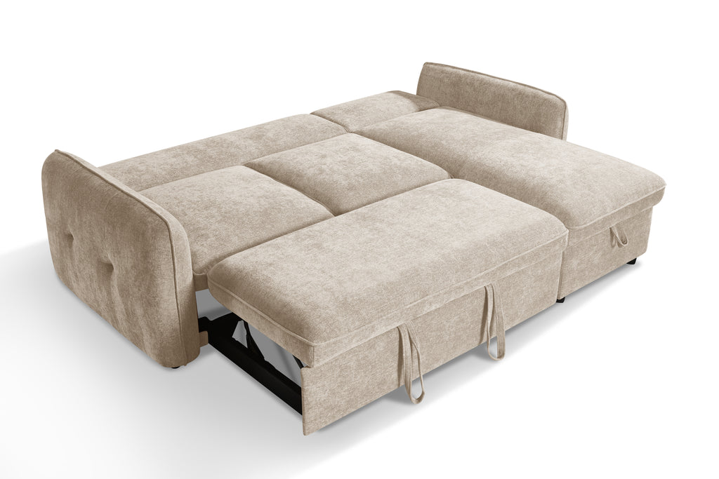 Pace Sofabed Beige Universal Corner - Sofa Sloth