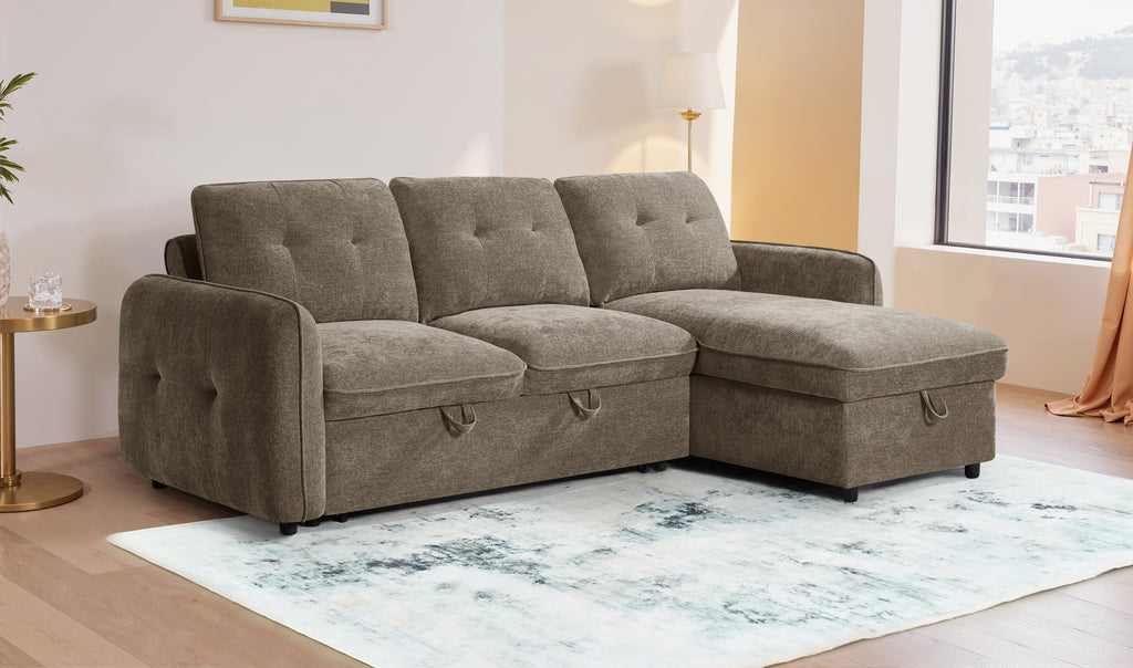 Pace Sofabed Brown Universal Corner - Sofa Sloth
