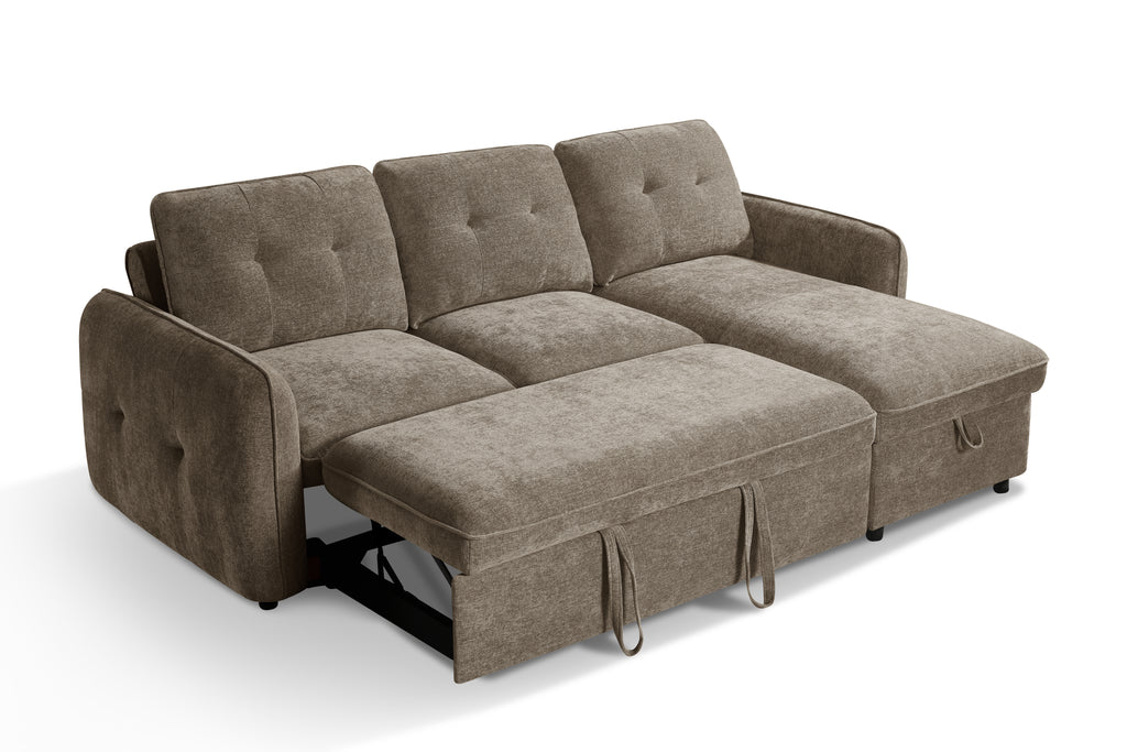 Pace Sofabed Brown Universal Corner - Sofa Sloth
