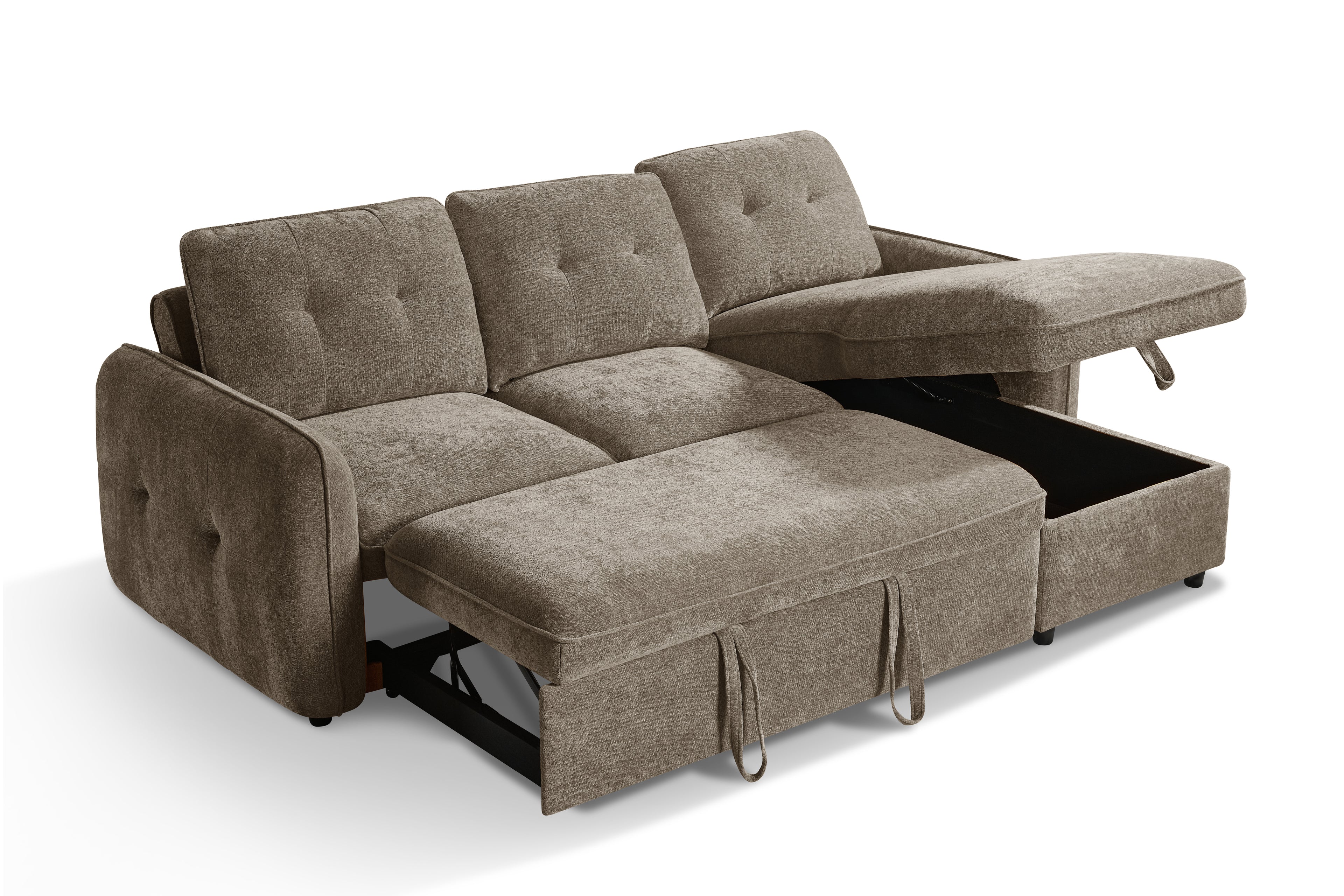 Pace Sofabed Brown Universal Corner - Sofa Sloth
