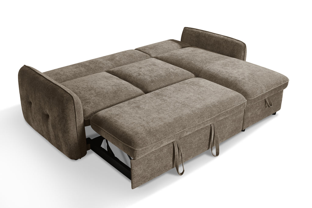 Pace Sofabed Brown Universal Corner - Sofa Sloth