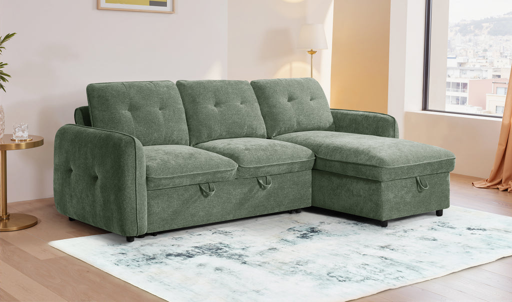 Pace Sofabed Green Universal Corner