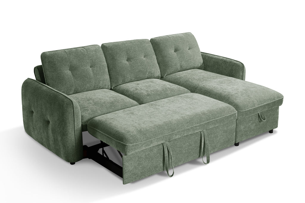 Pace Sofabed Green Universal Corner
