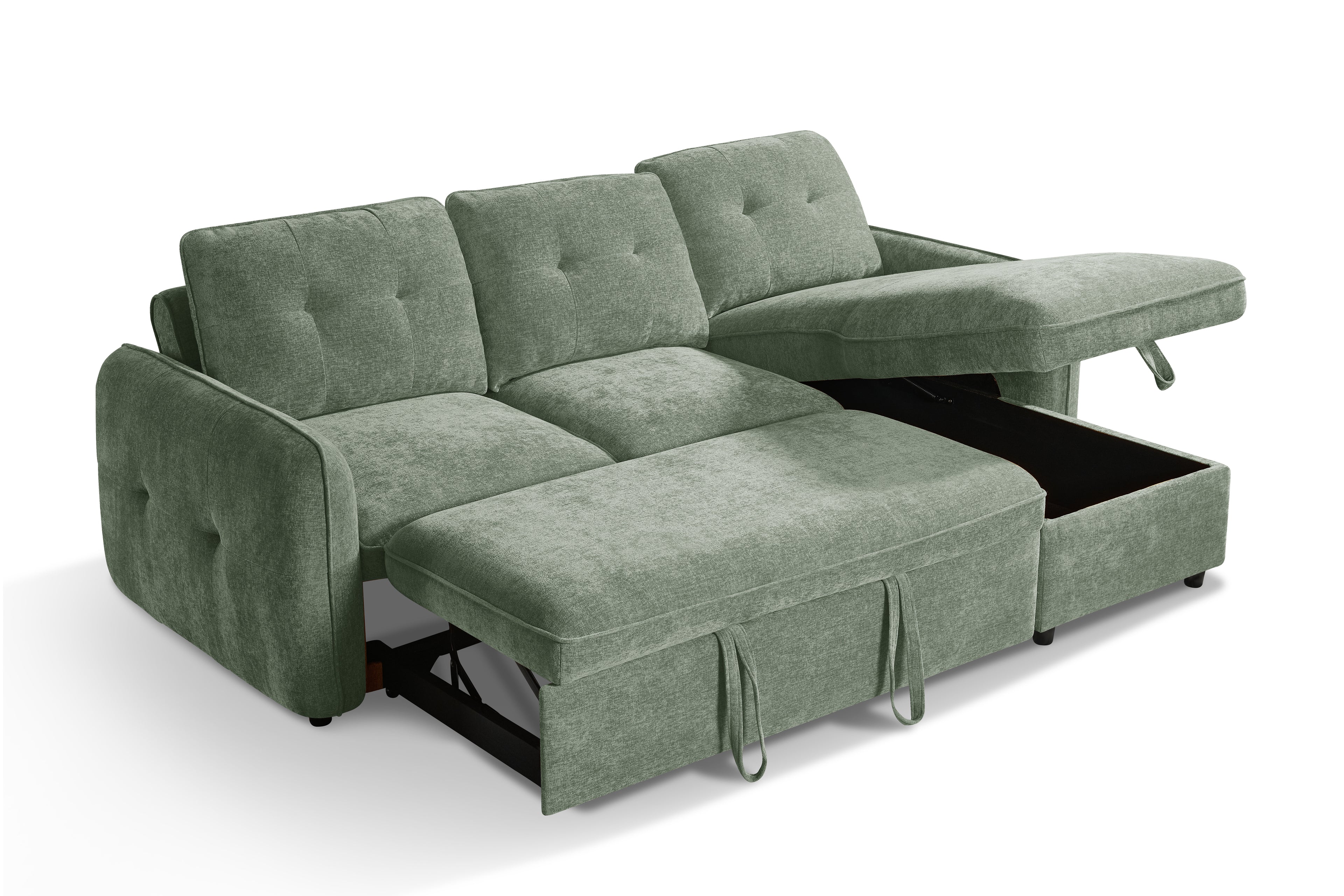 Pace Sofabed Green Universal Corner