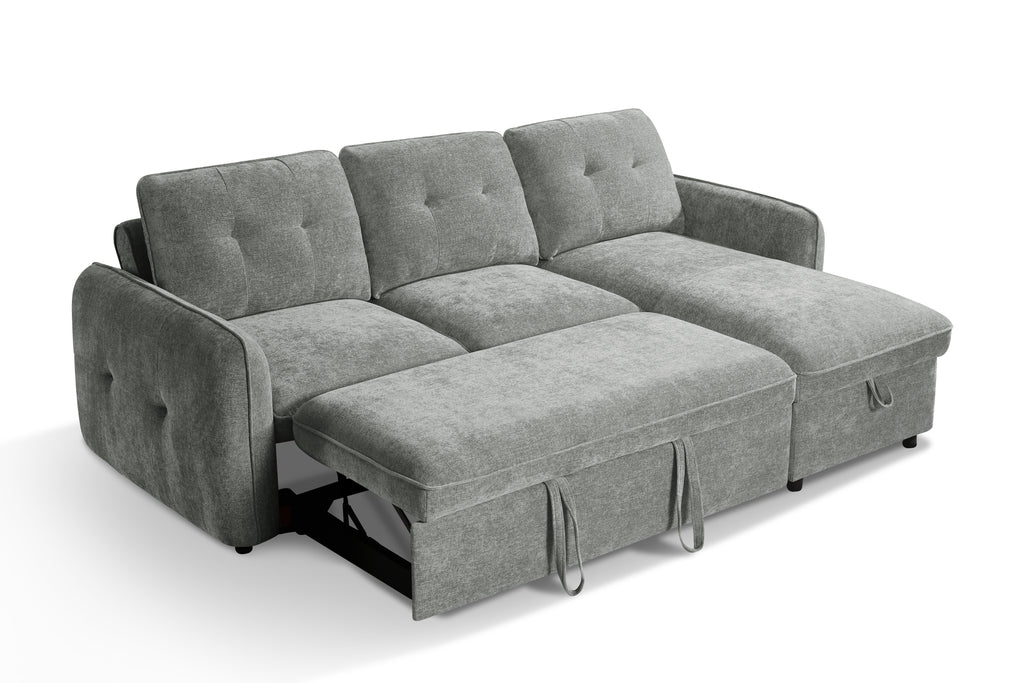 Pace Sofabed Grey Universal Corner - Sofa Sloth