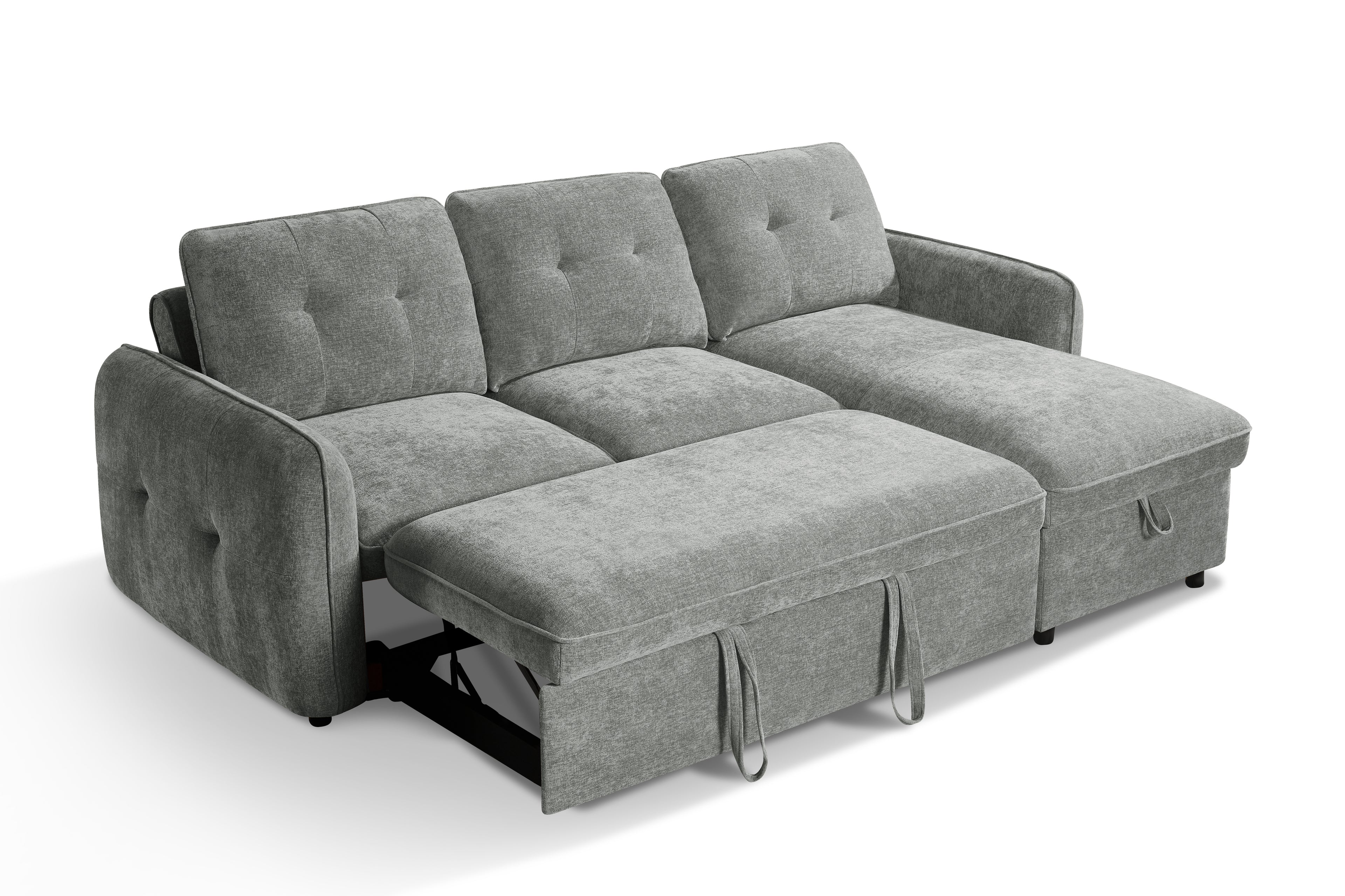Pace Sofabed Grey Universal Corner - Sofa Sloth