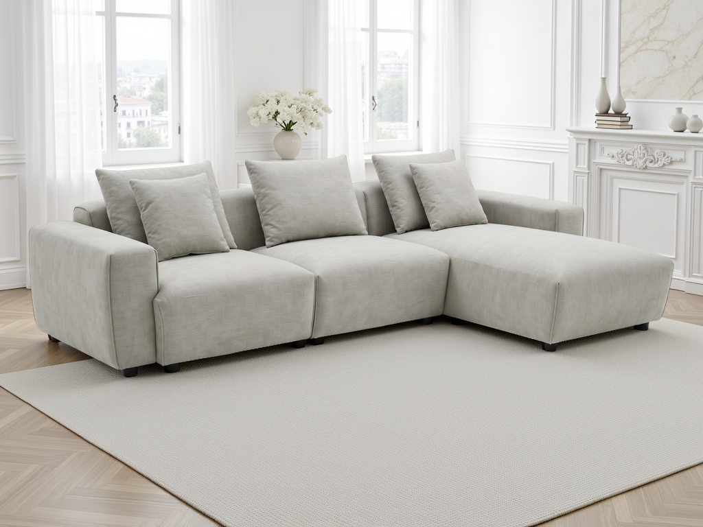 Barley Sofa Beige Universal Corner