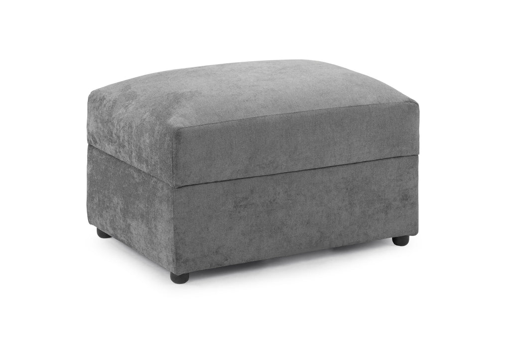 Napper Sofa Grey Footstool - Sofa Sloth