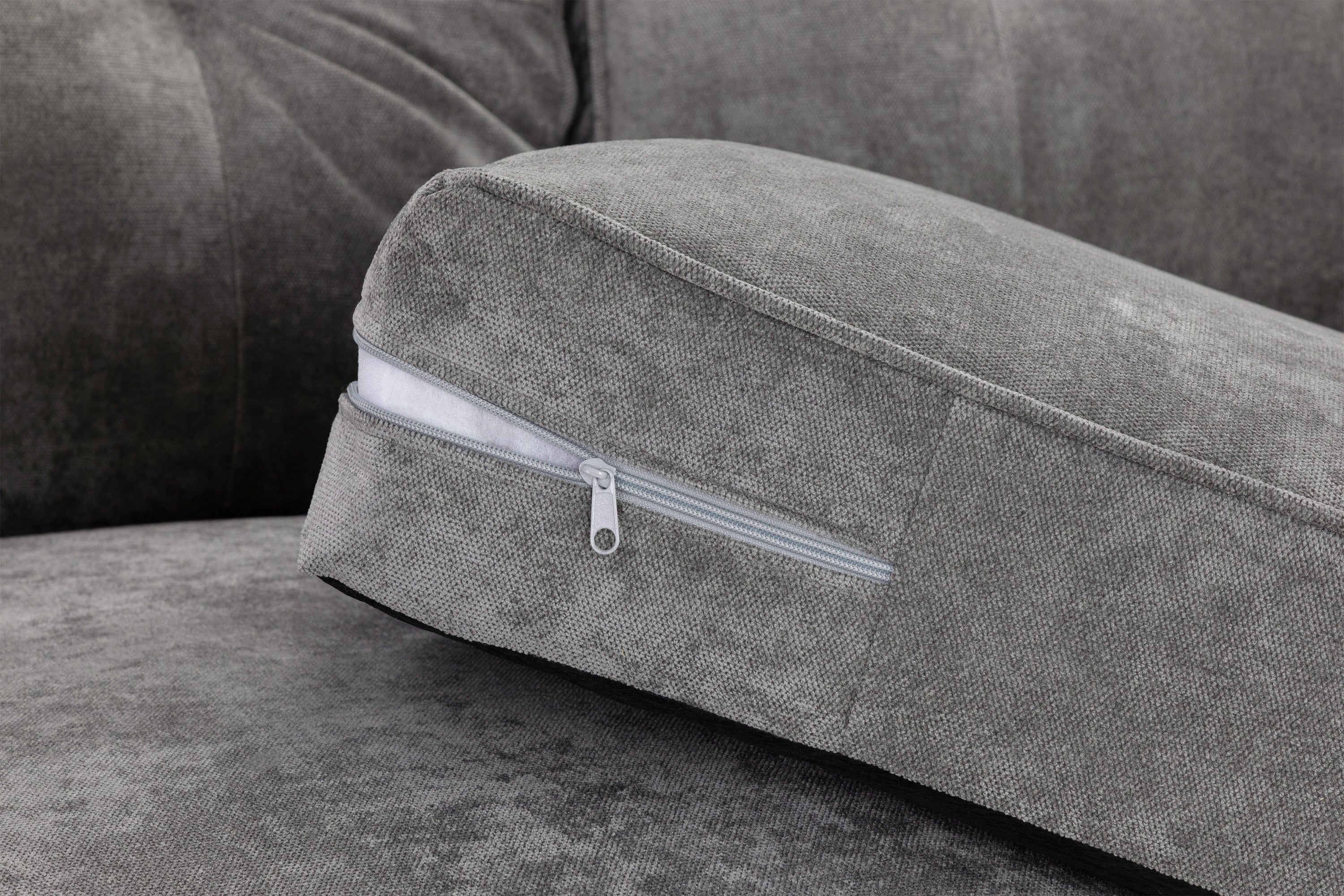 Napper Sofa Grey Large Corner