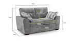 Napper Sofa Grey 2 Seater - Sofa Sloth