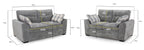 Napper Sofa Grey 3+2 Set