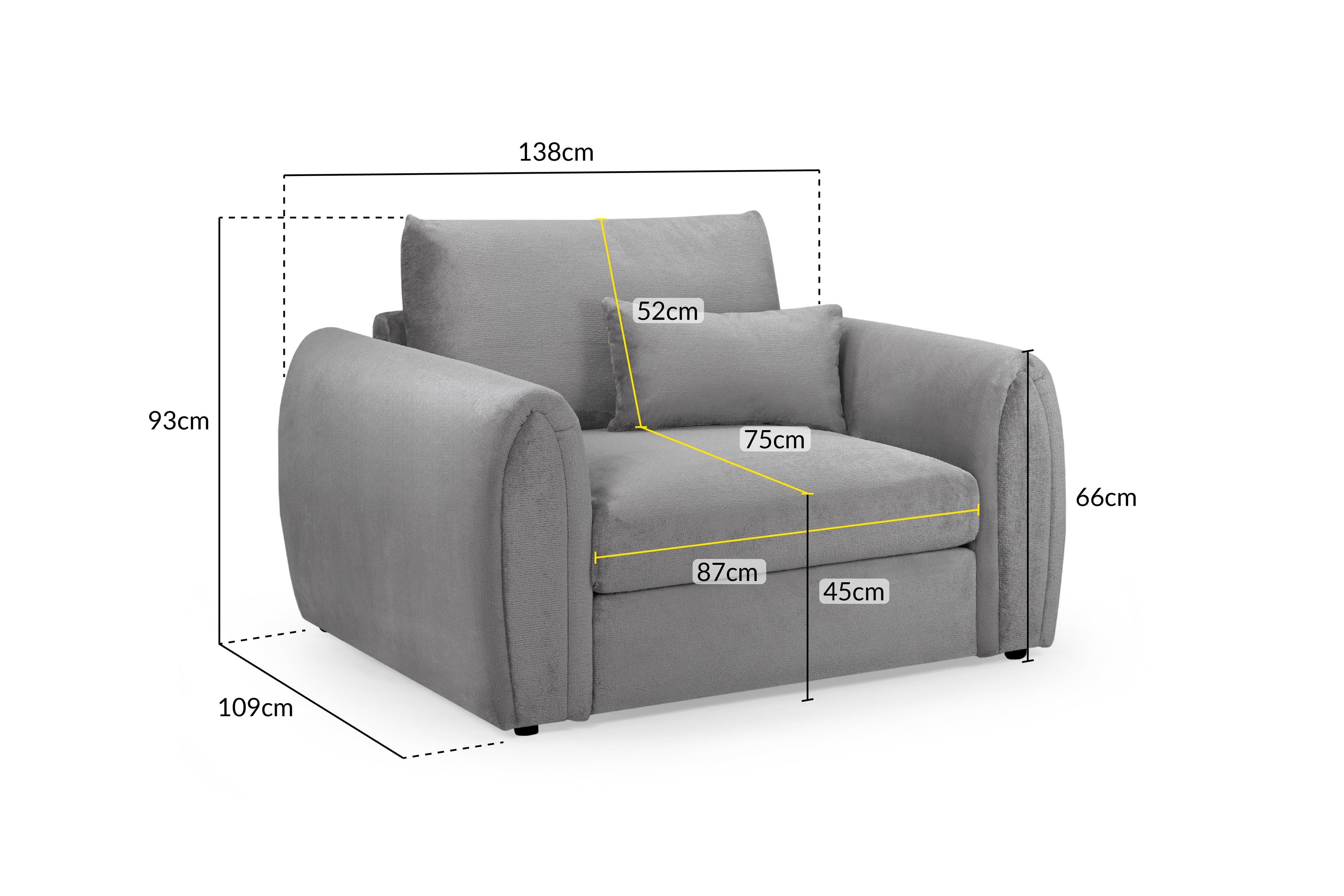 Nest Sofa Grey Armchair