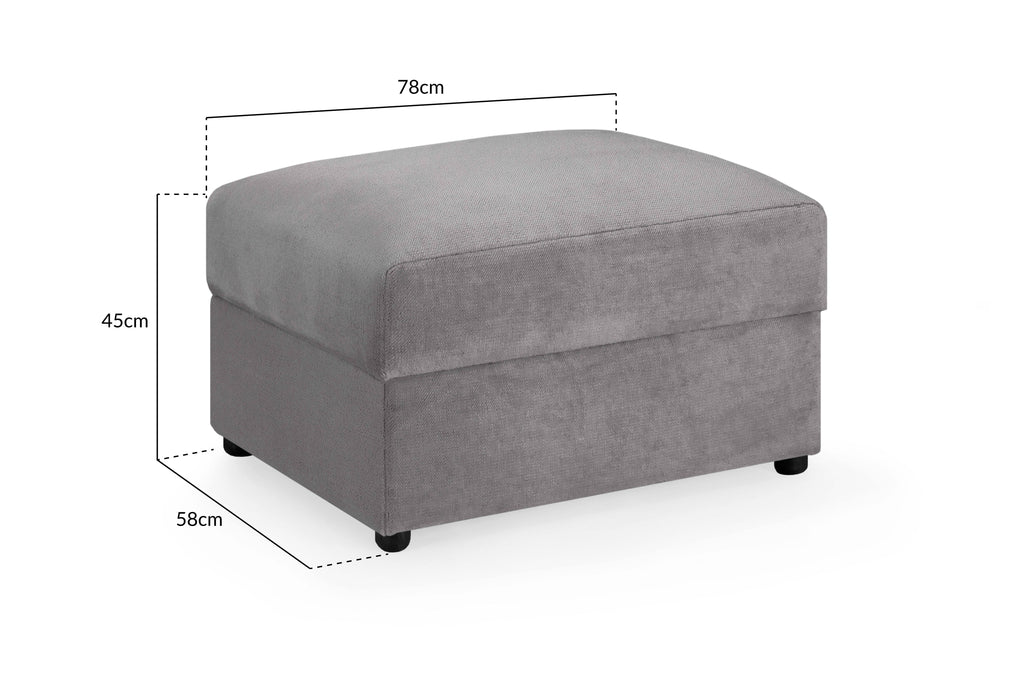 Nest Sofa Grey Footstool